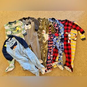 Carter’s fleece sleepers - size 24m